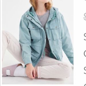 NWOT UO canvas hooded zip up jacket